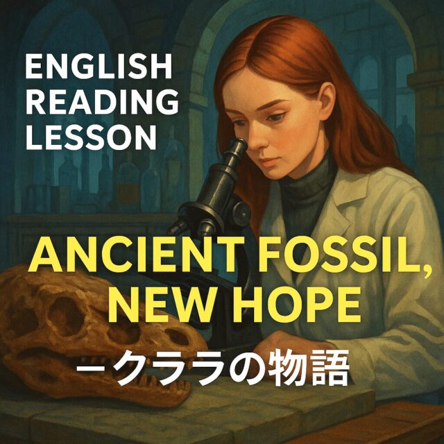 英語読解教材：Ancient Fossil, New Hope ― クララの物語